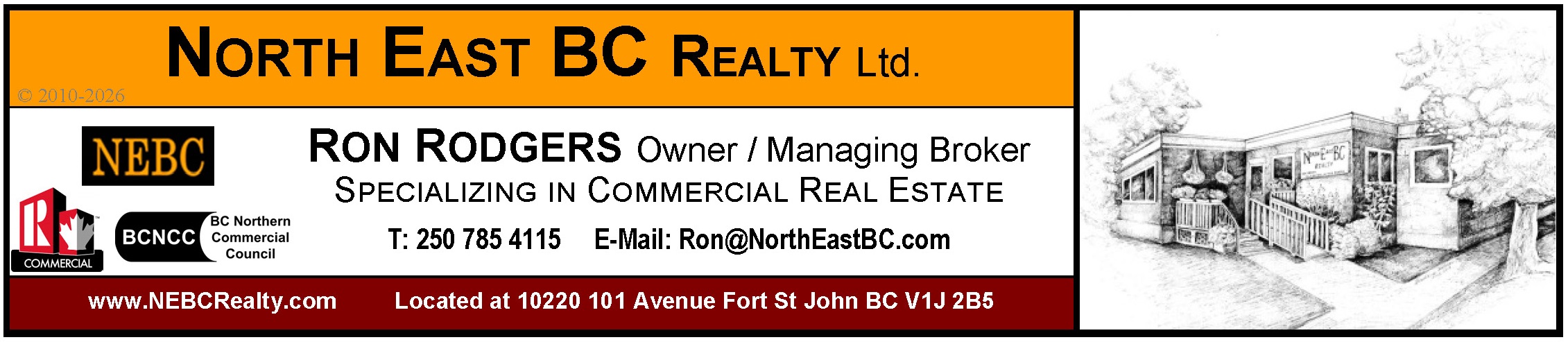 North East BC Realty business card banner North East BC Realty business card banner